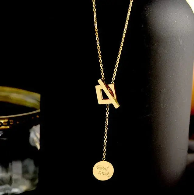 GOOD LUCK NECKLACE (24K GOLD PLATED)