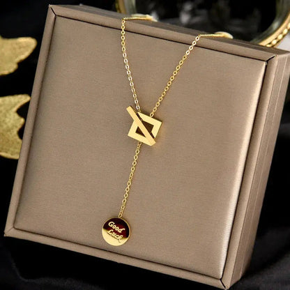 GOOD LUCK NECKLACE (24K GOLD PLATED)