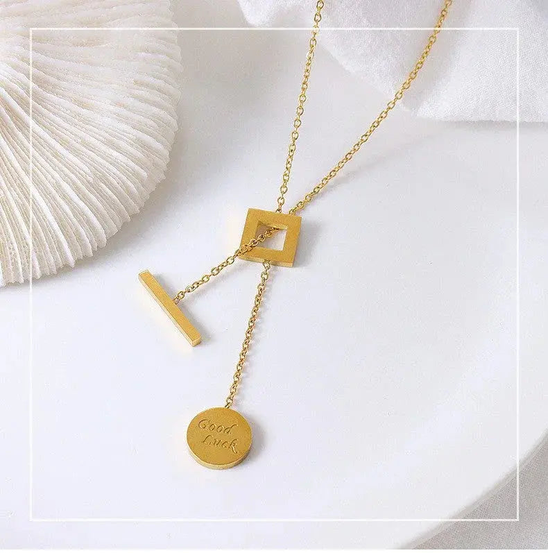 GOOD LUCK NECKLACE (24K GOLD PLATED)