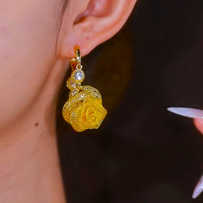 Golden Blossom Earrings(24K GOLD PLATED)
